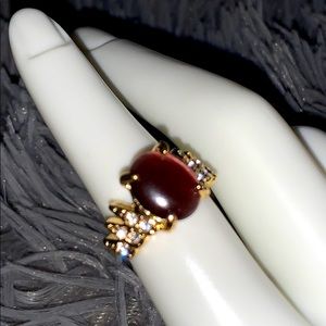 Color Vintage Cat’s Eye Stone Opal